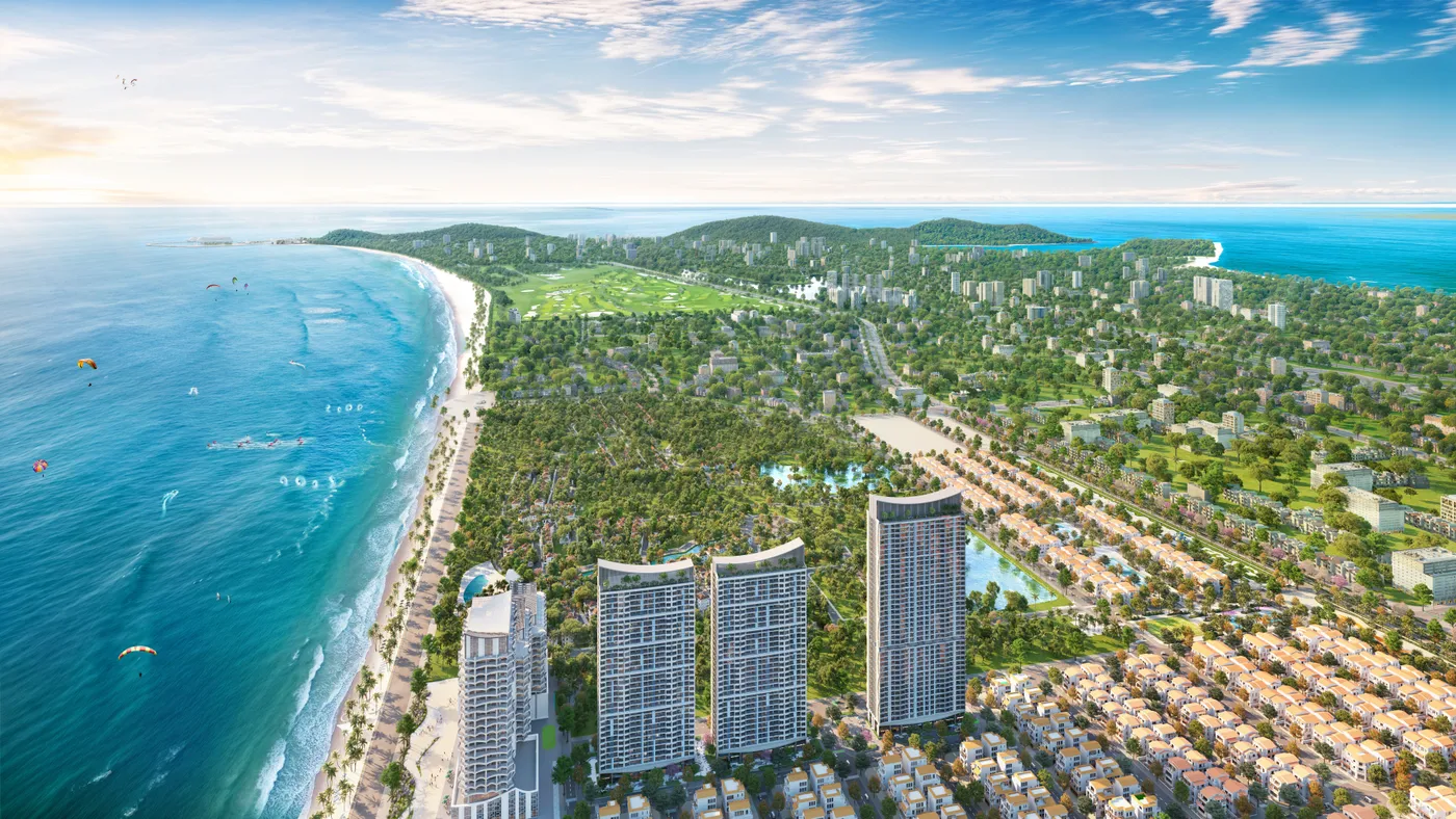 Phối cảnh Blanca City nhìn từ biển (hình ảnh minh họa)