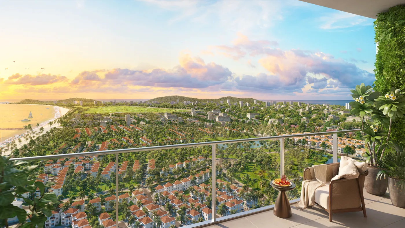 Tháp căn hộ hướng biển (hình ảnh minh họa)